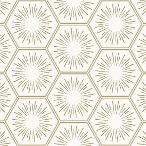 Hello Sunshine Sunset Gold Peel and Stick Wallpaper Sample