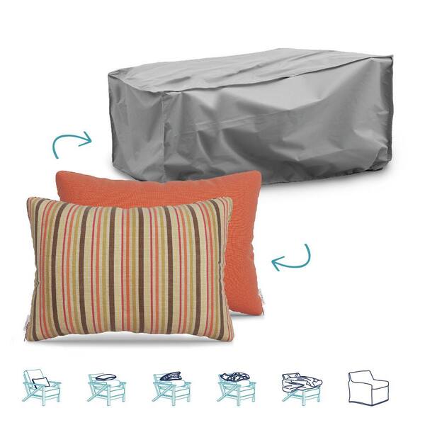 Unbranded Pillow-To-Cover 16 in. x 24 in. Solano Fiesta/Echo Sangria Pillow Chaise Lounge Cover