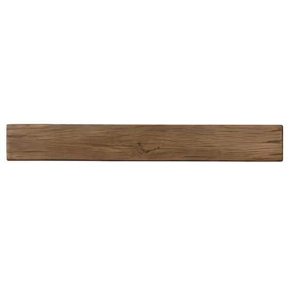 Classic Concrete Provincial Finish 60 in. Concrete Material Fireplace Cap-Shelf Mantel