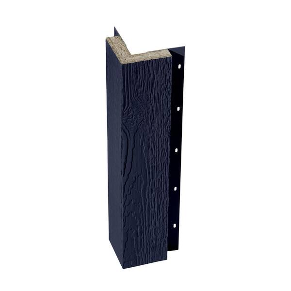 DIAMOND KOTE 5/4 in. x 4 in. x 16 ft. Midnight Woodgrain Composite Prefinished Outside Corner