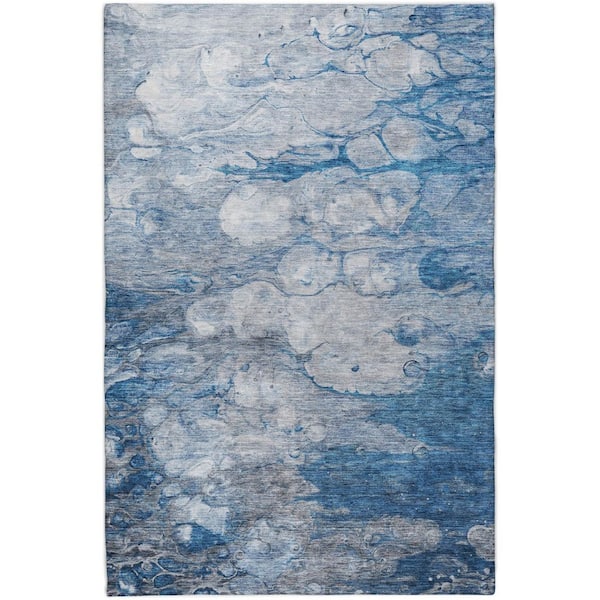 Dream Shag Premium Machine Washable Abstract ADS698 Brown 3 ft. x 5 ft. Area Rug