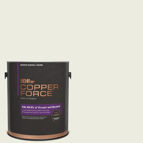 COPPER FORCE 1 gal. White Eggshell Virucidal and Antibacterial Interior Paint & Primer