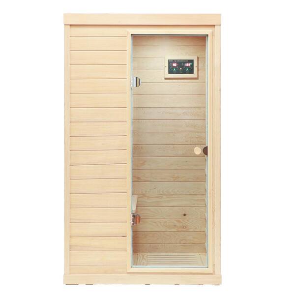 Xspracer Moray 1-Person Hemlock Sauna With 6 Far-infrared Carbon ...