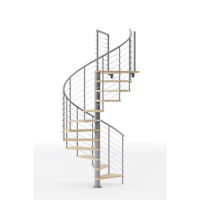 Mylen STAIRS Hayden Gray Interior 60in Diameter, Fits Height 136in ...