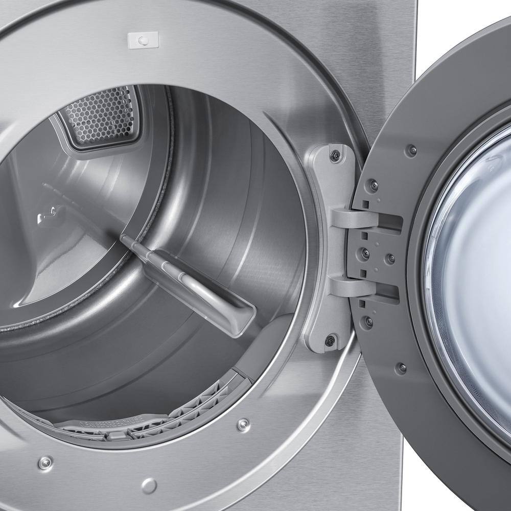 Silver Steel 7.6 cu. ft. Smart Electric Dryer with AI Optimal Dry