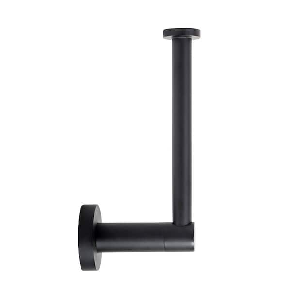 Gedy 2839-14 By Nameek's Malta Toilet Paper Holder, Modern, Matte Black,  With Shelf - TheBathOutlet