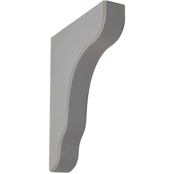 Ekena Millwork 1-3/4 in. x 11 in. x 8-1/2 in. Pebble Grey Plymouth Wood Vintage Decor Bracket