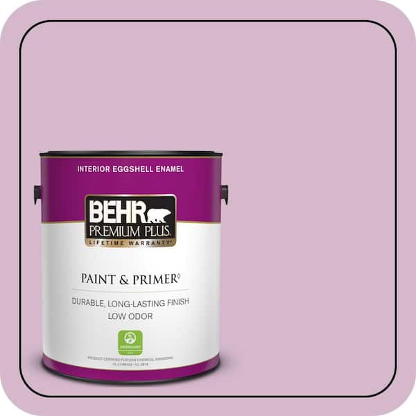 BEHR PREMIUM PLUS 1 gal. #680D-4 Velvet Slipper Eggshell Enamel Low Odor Interior Paint & Primer