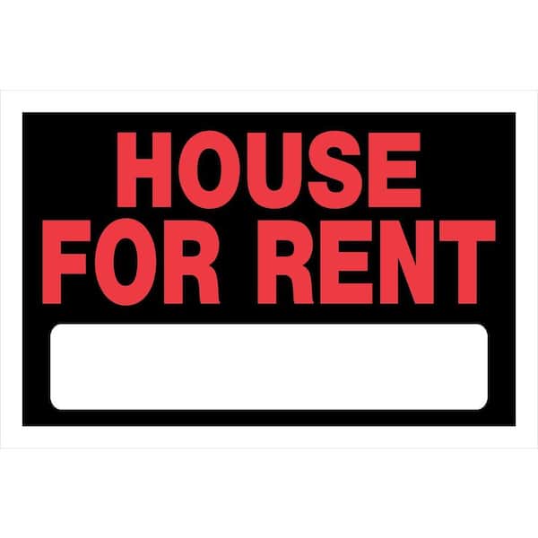 Hillman 8 in. x 12 in. Plastic House For Rent Sign