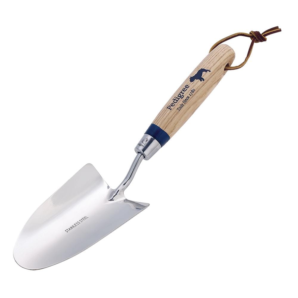 6 in. Ash Handle Stainless Steel Hand Trowel