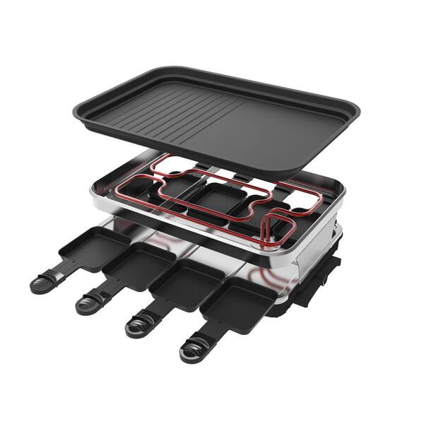 1pc 750w Plug-in Multi-functional Bbq Grill Hs-819, Quick Heat Up