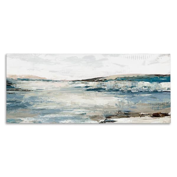 Echoes Of Earth Abstract by Luna Mavis 1-Piece Unframed Abstract Graphic Art Print 20 in. x 48 in.