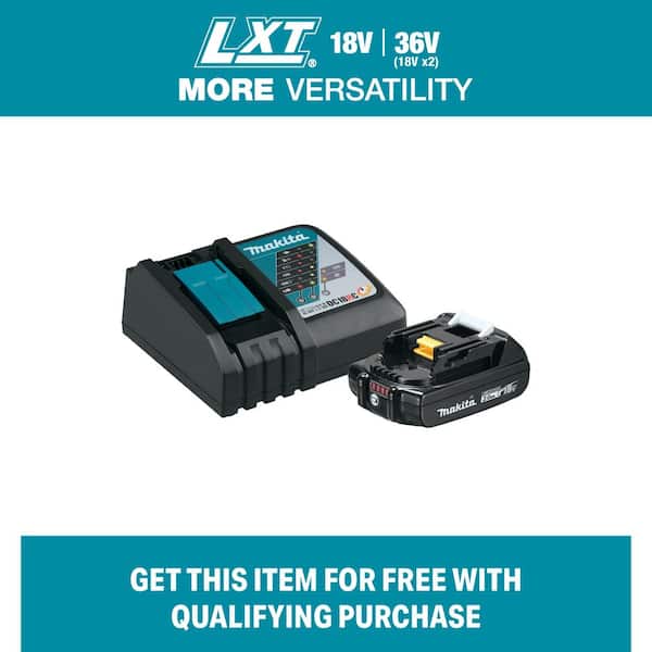 Makita 18V LXT Lithium-Ion 2.0 Ah Battery and Charger Starter Pack