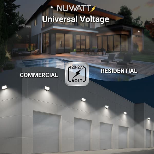 NuWatt 15-Watt 2250 Lumens Bronze Outdoor Integrated LED Flood