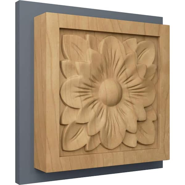 Ekena Millwork 5/8 in. x 3 in. x 3 in. Unfinished Wood Maple Small