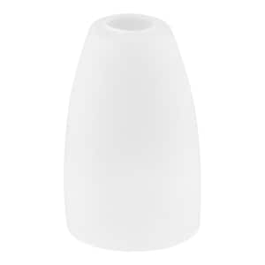 2-1/4 in. Fitter Frosted White Glass Cylinder Pendant Lamp Shade