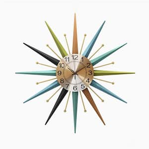 22 Inch Star-Shaped Silent Decorative Wall Clock for Living Room, Bedroom, Dining Room, Porch, Office