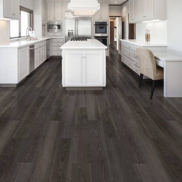 Home Decorators Collection 7 1 In W X 47 6 In L Black Ash Click Lock Luxury Vinyl Plank Flooring 28 Cases 656 32 Sq Ft Pallet 300651112 The Home Depot