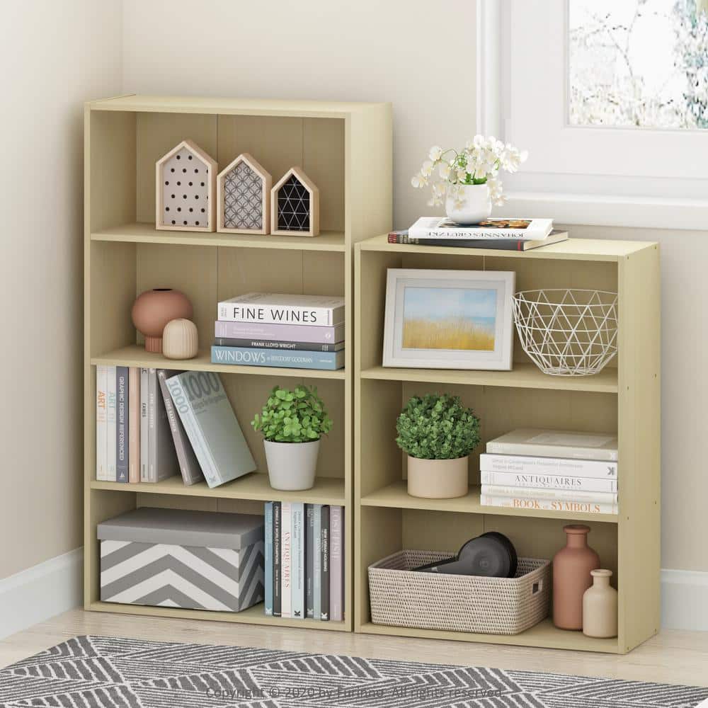 Beaumont Heavy Duty Beige 4-Tier Laminated Wood Shelving Unit