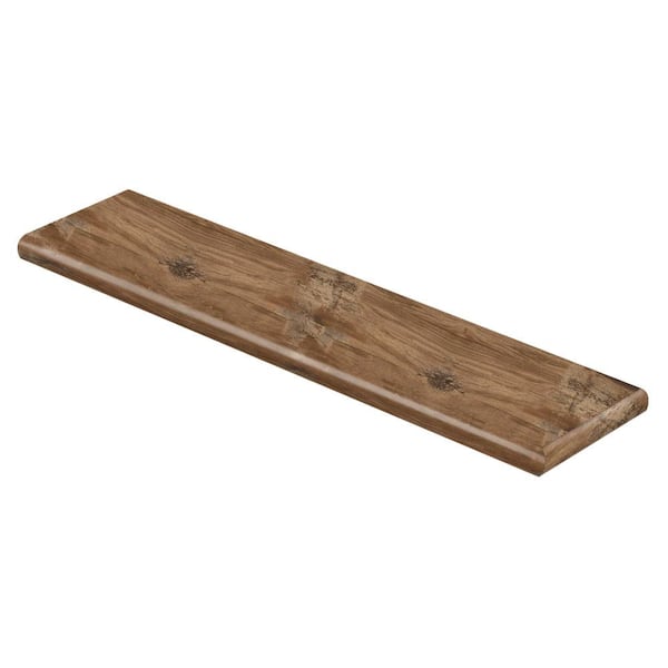 Cap A Tread Heirloom Pine 47 in. L x 12.15 in. W x 1.69 in. T Vinyl Stair Tread Cover Right Return Adhesive