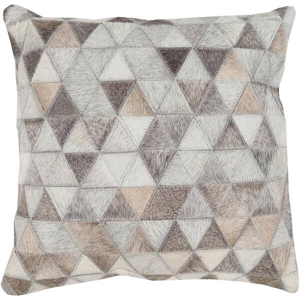 Artistic Weavers Periyar Beige Geometric Polyester 22 in. x 22 in. Throw Pillow