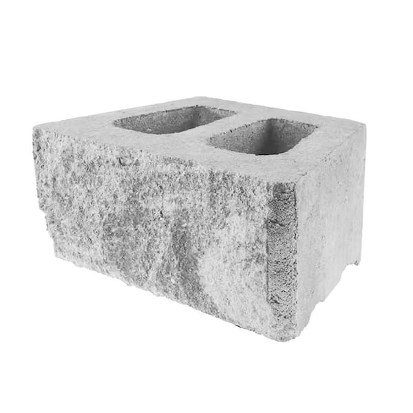 Pavestone 15.52 in. x 6 in. x 10 in. Grey Charcoal Concrete Retaining Wall Block