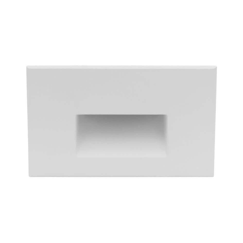 White Matte Aluminum LED Pathway Step Light