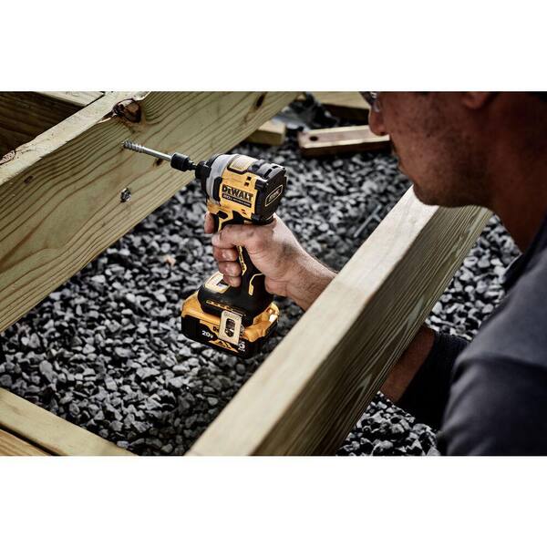 DEWALT - ATOMIC 20V MAX Cordless Brushless Compact 1/4 in. Impact Driver and Premium Lithium-Ion 6.0Ah and 4.0Ah Starter Kit