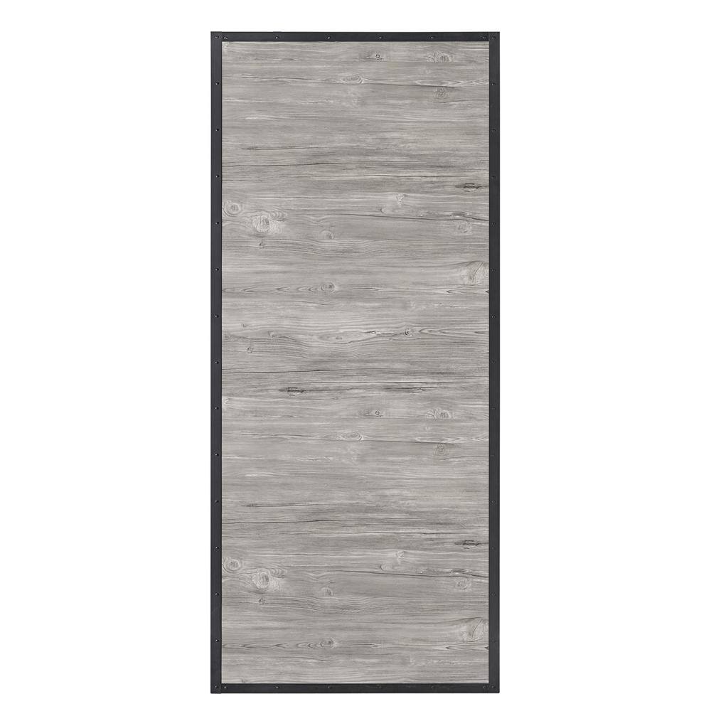 37 in. x 84 in. Shack Prefinished Weathered Wood Look MDF and Pine Core Int