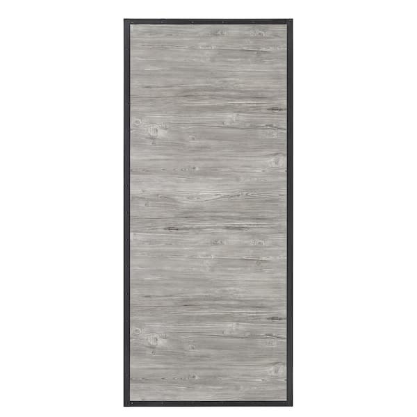 Colonial Elegance 37 in. x 84 in. Shack Prefinished Weathered Wood Look MDF and Pine Core Interior Barn Door Slab