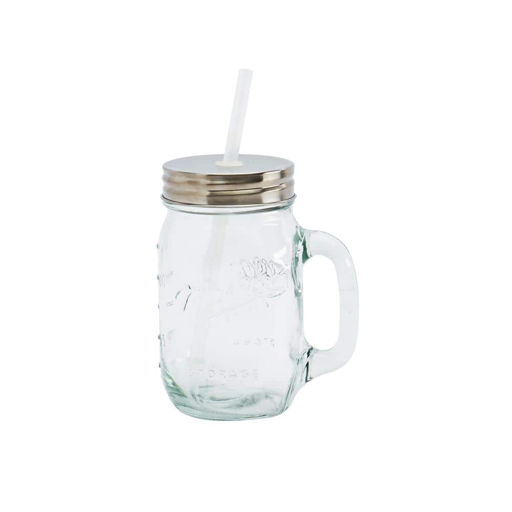 Vintage-Inspired 14-Piece Glass Drinkware Set with Pitcher and Jars