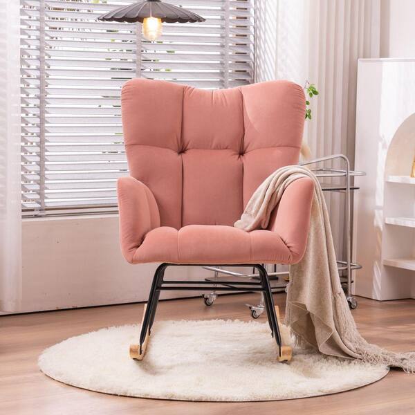 pink fan chair