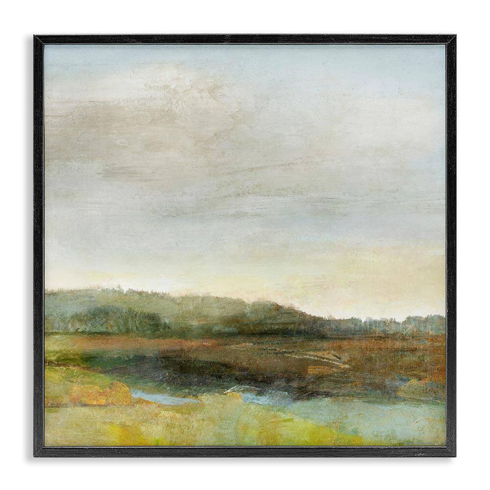 Warm Summer Meadow Hills by Suzanne Nicoll Black Framed Nature Giclee Art Print 24 in. x 24 in. price history on PriceWatchPro