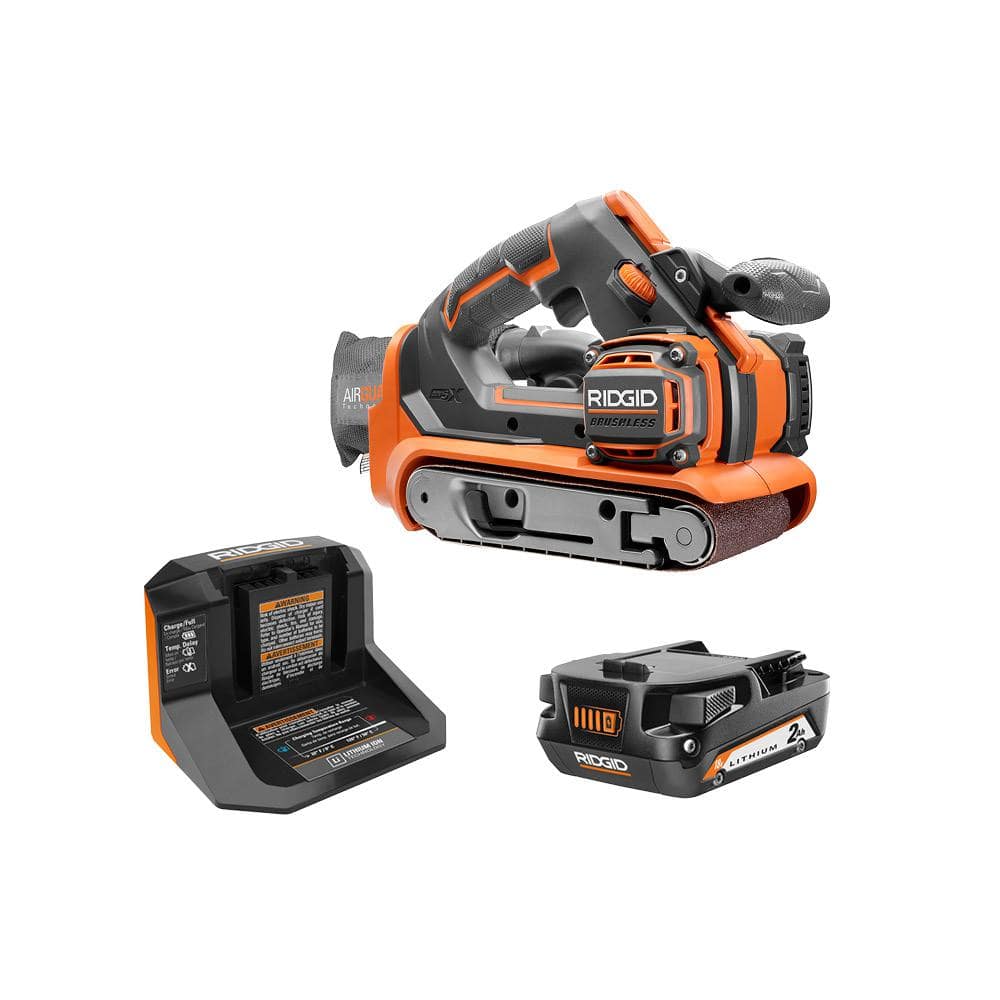 18V Brushless Cordless 3 in. x 18 in. Belt Sander Kit w/ Dust Bag, Sanding Belt, 18V Lithium-Ion 2 Ah Battery, & Charger price history on PriceWatchPro
