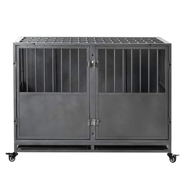 Miscool Any 47.25 in W Heavy-Duty Dog Cage pet Crate for Large Dog
