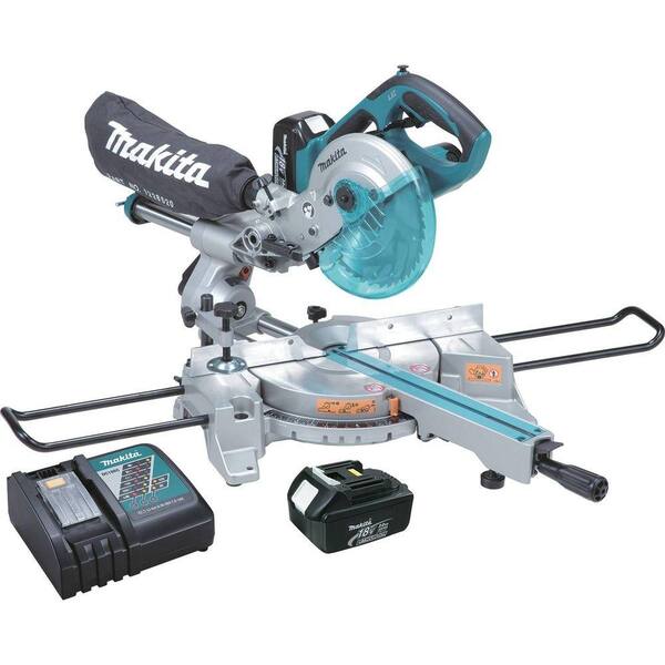 Makita 18-Volt LXT Lithium-Ion Cordless 7-1/2 in. Dual Slide Compound Miter Saw Kit