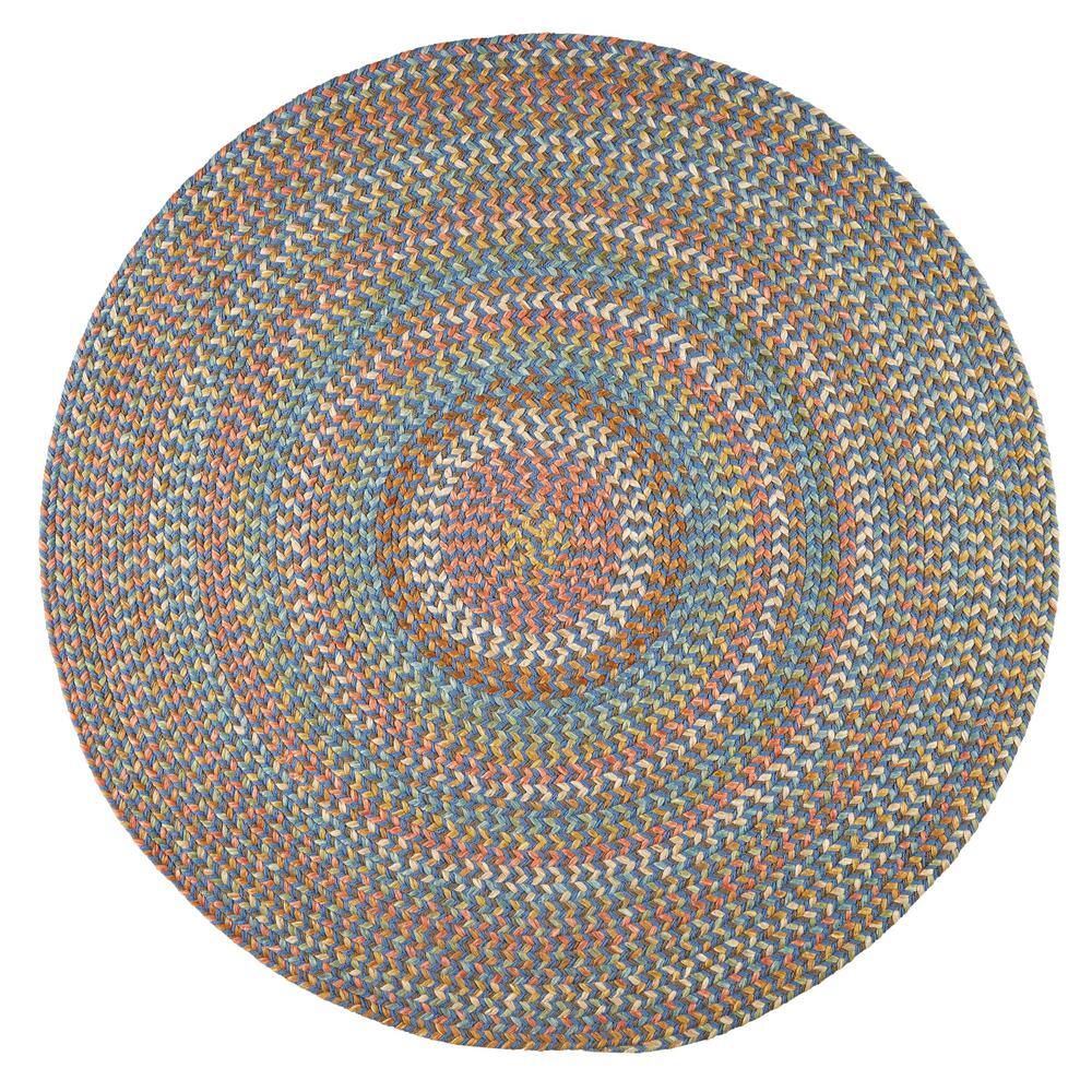 Revere Marina Blue 6 ft. x 6 ft. Round Indoor/Outdoor Braided Area Rug price history on PriceWatchPro