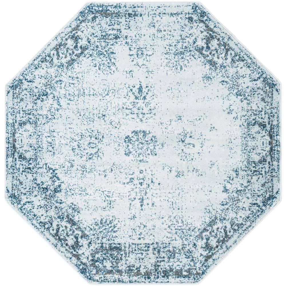 Sofia Casino Light Blue 6 ft. 1 in. x 6 ft. 1 in. Area Rug price history on PriceWatchPro