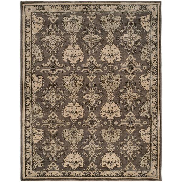 Sivas 6 x 9 Dark Gray/Light Gray Persian Area Rug