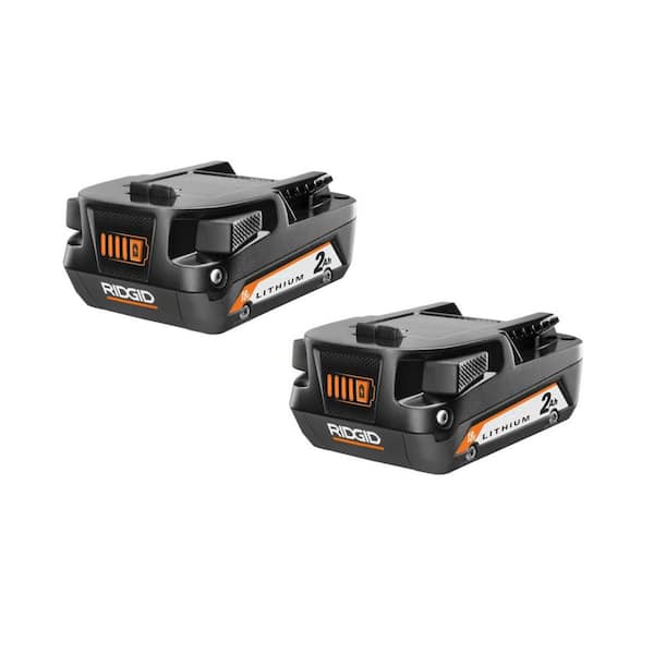 RIDGID 18V Compact Lithium Ion Battery 2 Pack AC8400802P The