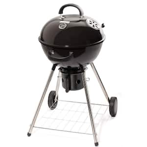 18 in. Portable Kettle Charcoal Grill in Black