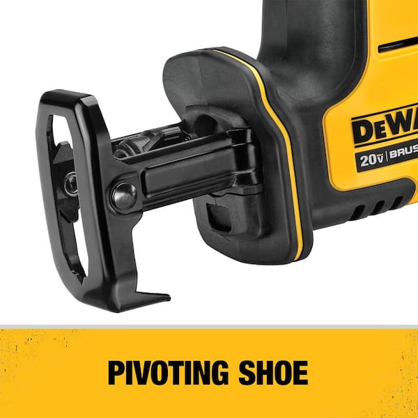 DEWALT ATOMIC 20V MAX Cordless Brushless Compact Reciprocating Saw, (1)  5.0Ah Battery, Charger, and Bag DCS369P1 The Home Depot