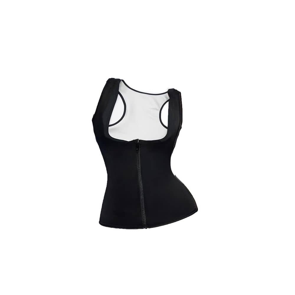 Women's Indoor Polymer Sauna Vest Sweat Tank Top Shaper with Zipper Lightweight Compression Waist Trainer price history on PriceWatchPro
