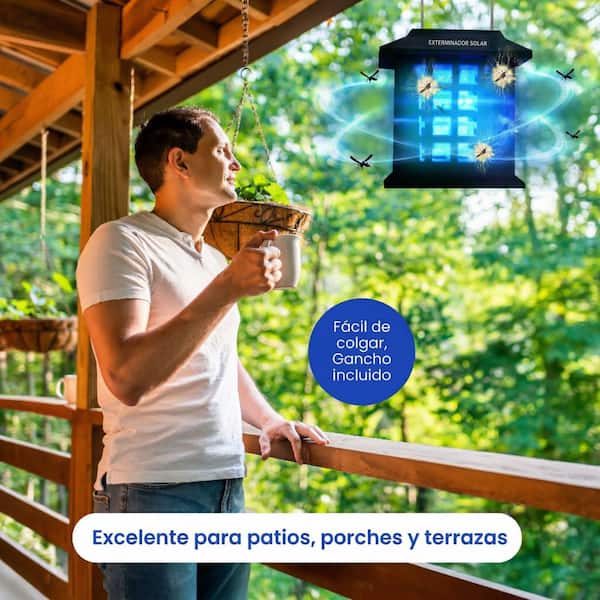 Bell + Howell Solar Powered Cordless Dual Lighting Modes Bug