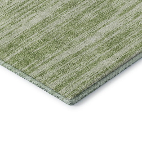 Mayfield Premium Machine Washable Abstract AMF951 Aloe 10 ft. x 14 ft. Area Rug