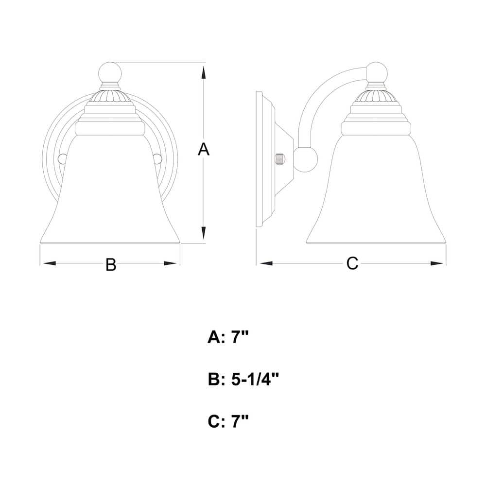 Brushed Nickel Alabaster Glass Vanity Wall Sconce