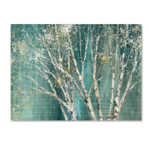 Trademark Fine Art 18 in. x 24 in. "Blue Birch" by Julia Purinton Printed Canvas Wall Art