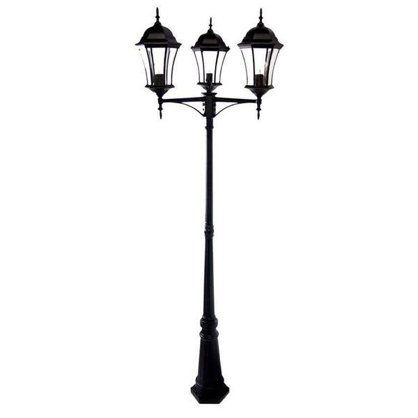 Acclaim Lighting Brynmawr 3-Light Matte Black Outdoor Surface-Mount Light Fixture