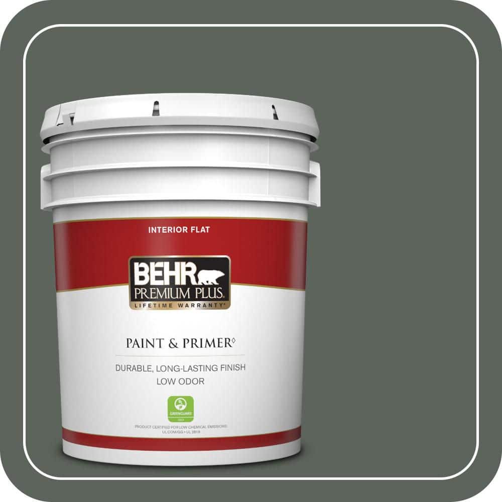 5 gal. #PPF-45 Woodland Moss Flat Low Odor Interior Paint & Primer price history on PriceWatchPro