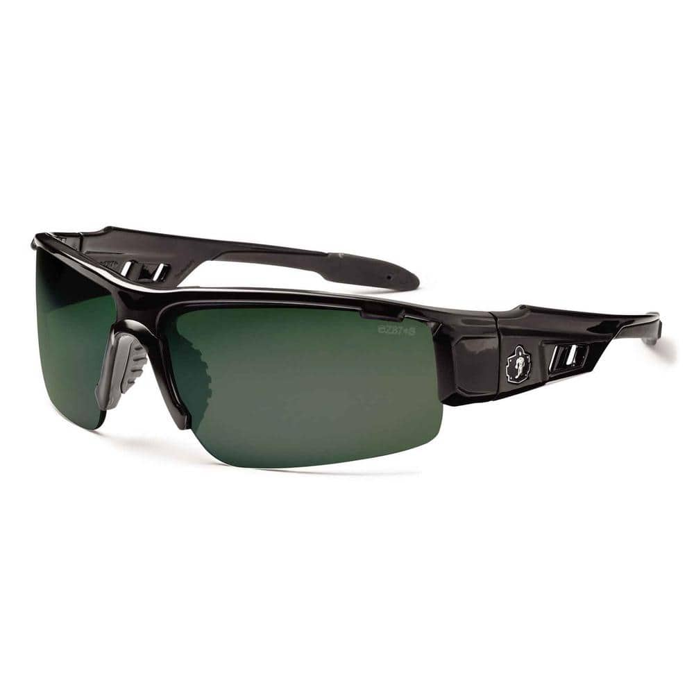 Ergodyne Skullerz Dagr Black Polarized Safety Glasses, Tinted Lens - ANSI Certified